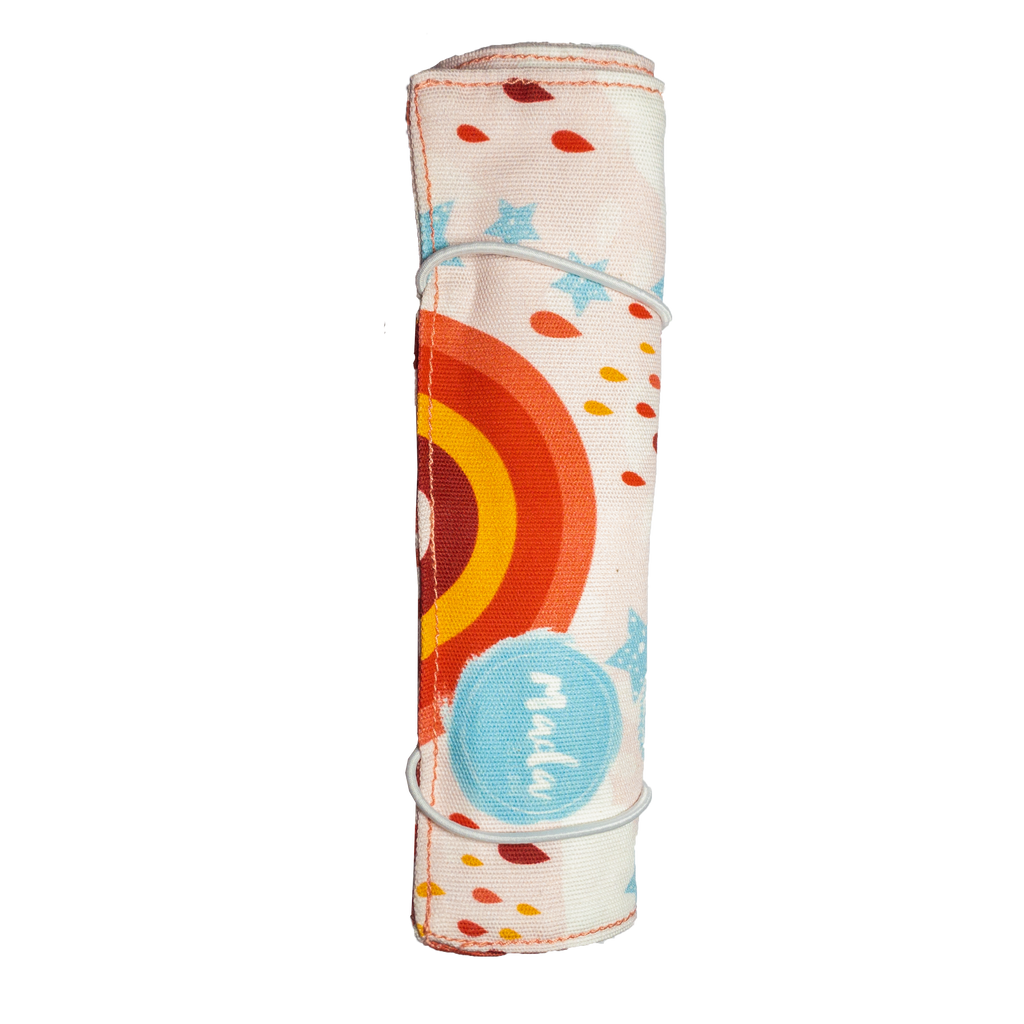 Pink Rainbow Long Pencil Case
